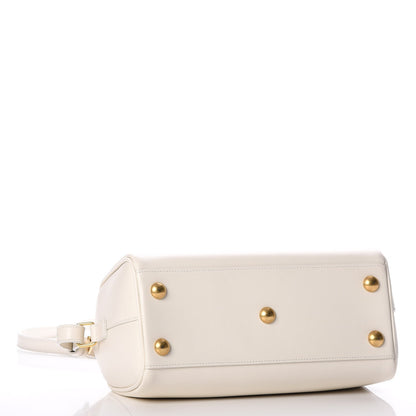 Saint Laurent Calfskin Classic Baby Duffle Dove White 4 of 7