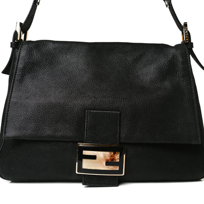 Fendi Vitello Savana Forever Mama Baguette Black 9 of 18