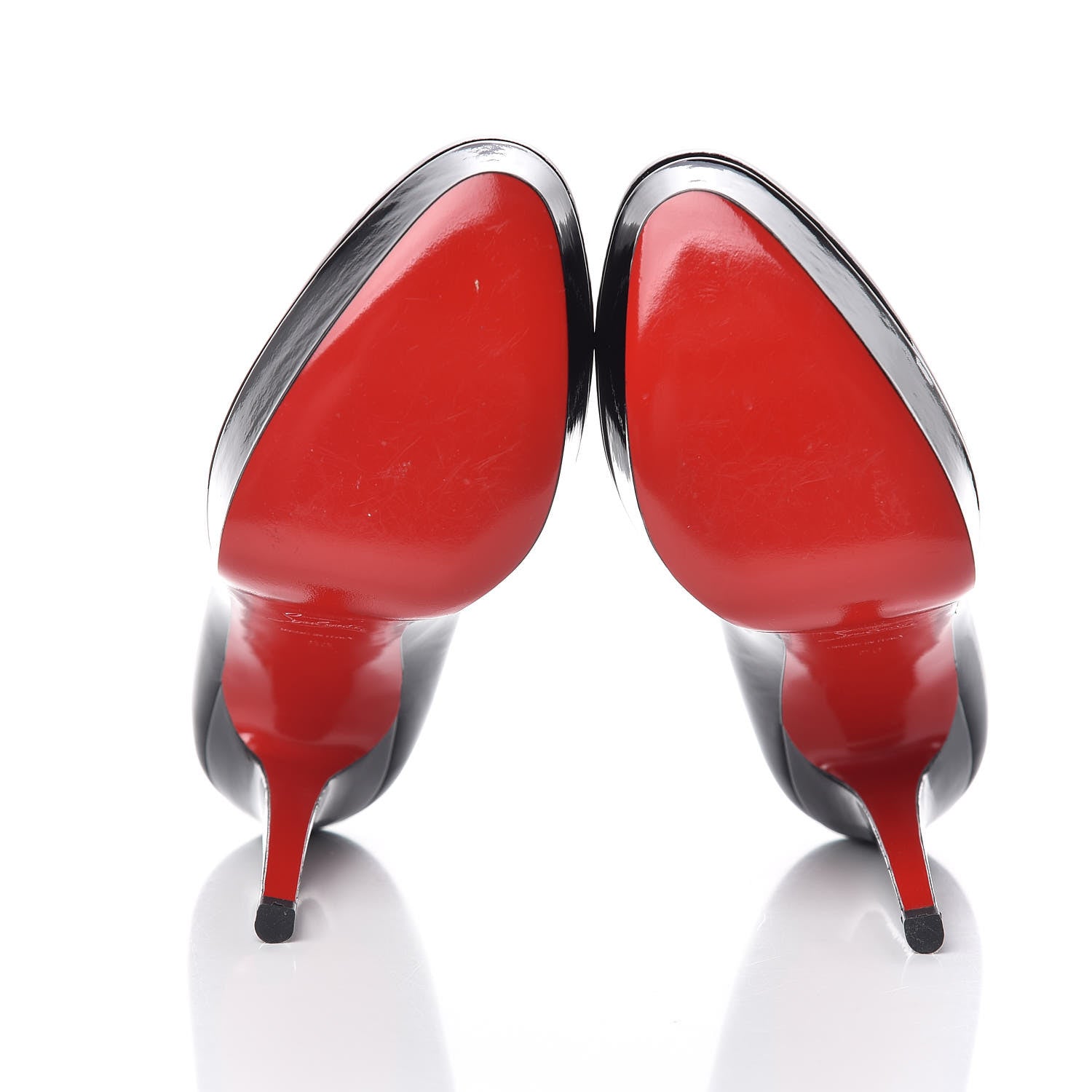 Christian Louboutin Patent Bianca 140 Pumps 38 Black 5 of 9