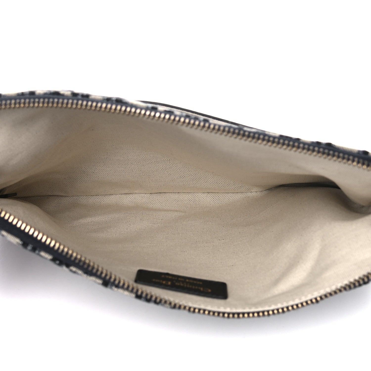 Christian Dior Oblique Pouch Clutch Blue 5 of 10