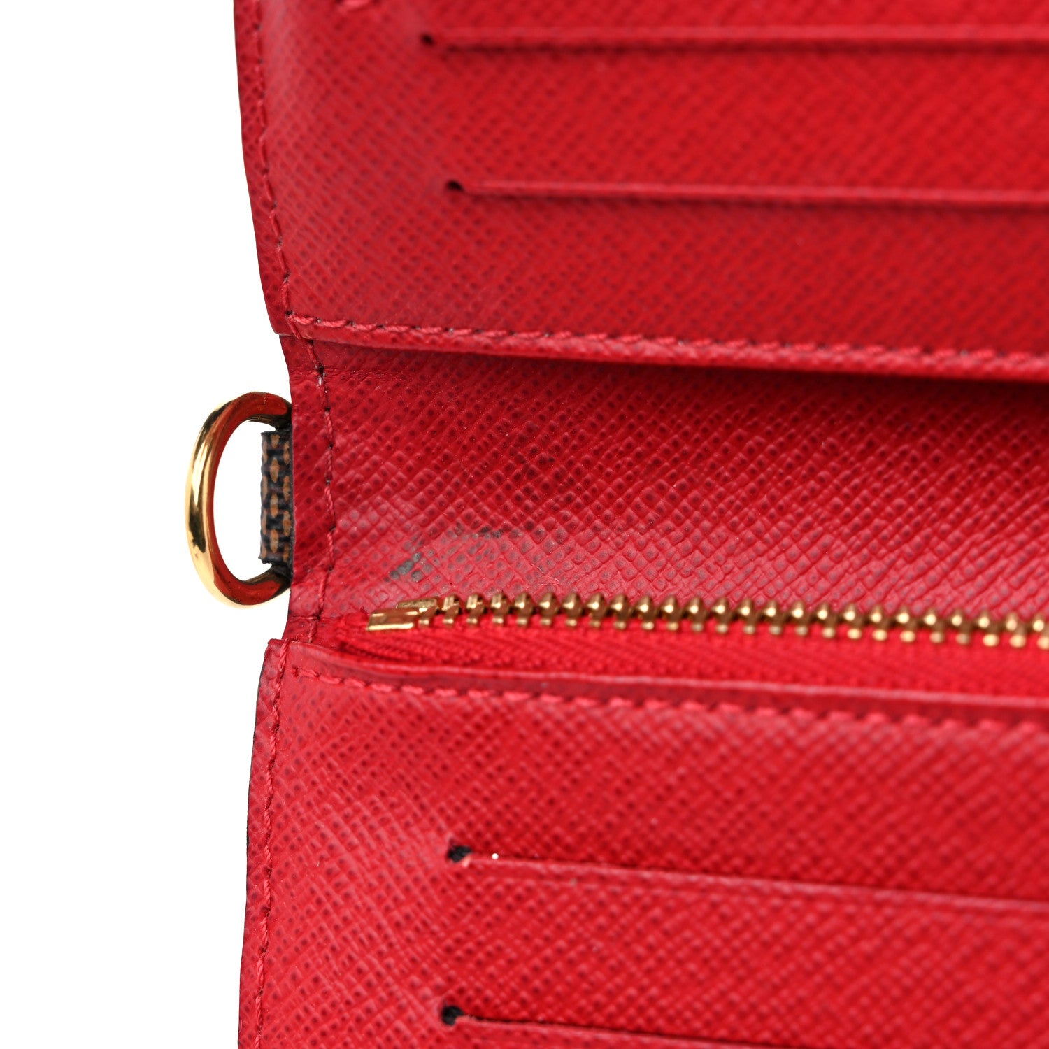 Louis Vuitton Damier Ebene Insolite Wallet Rouge 12 of 15