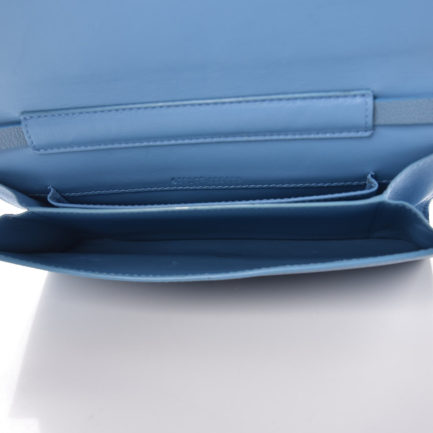 Alexander McQueen Calfskin Insignia Pouch with Strap Blue 5 of 9