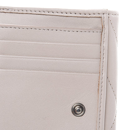 Saint Laurent Lambskin Y Quilted Monogram Compact Loulou Wallet Nude Powder 9 of 11