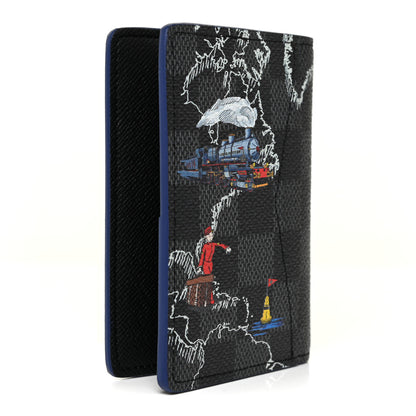 Louis Vuitton Damier Graphite World Map Pocket Organizer NM 3 of 9