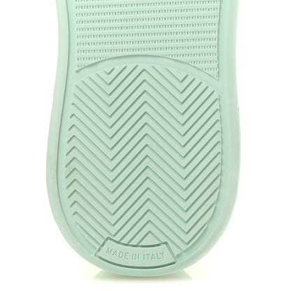 Chanel Cotton Sneakers 38.5 Light Turquoise White 8 of 10