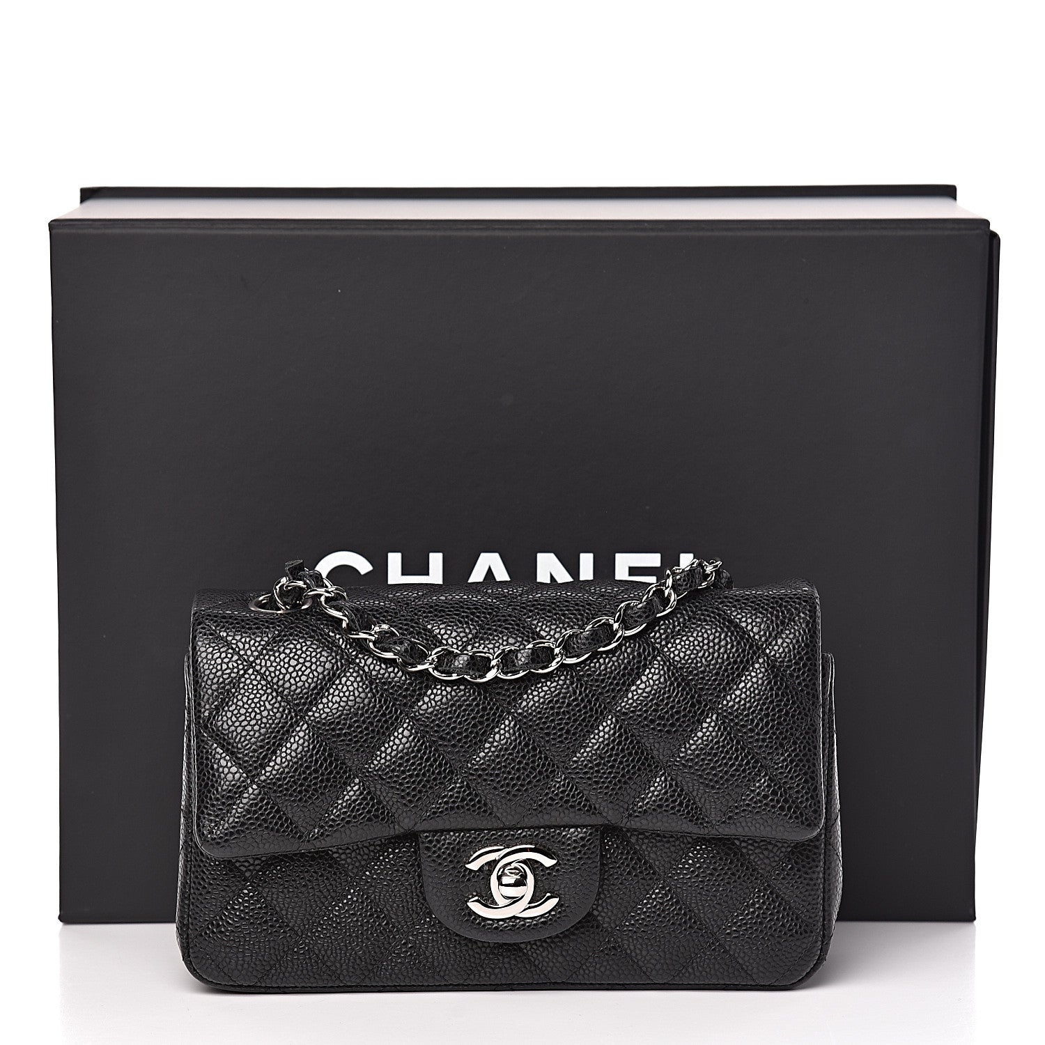 Chanel Caviar Quilted Mini Rectangular Flap Black 11 of 11