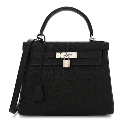Hermes Togo Kelly Retourne 28 Black 1 of 14
