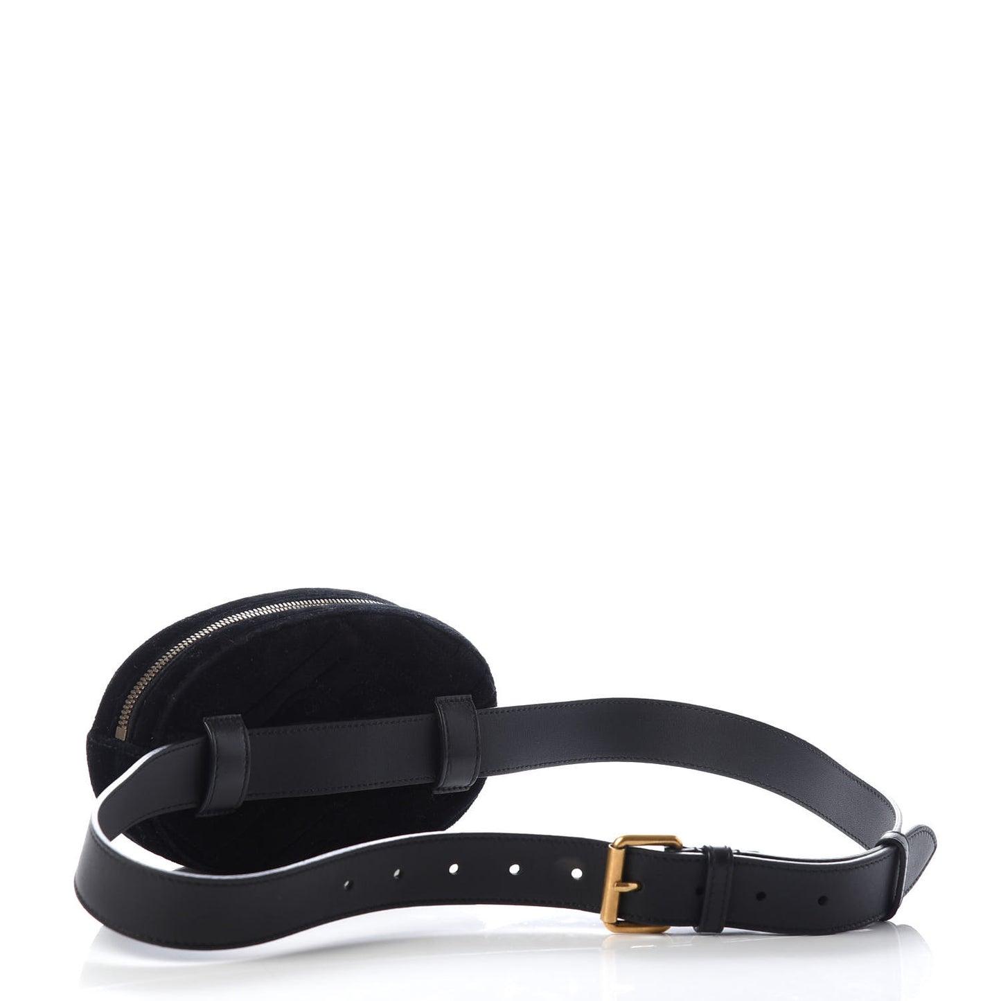 Velvet Matelasse Marquise Crystals GG Marmont Belt Bag 95 38 Black