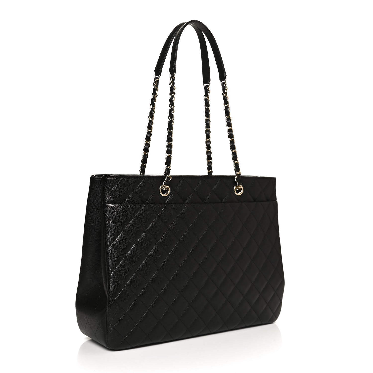 Chanel Caviar Quilted Large Shopping Tote Black 4 of 12