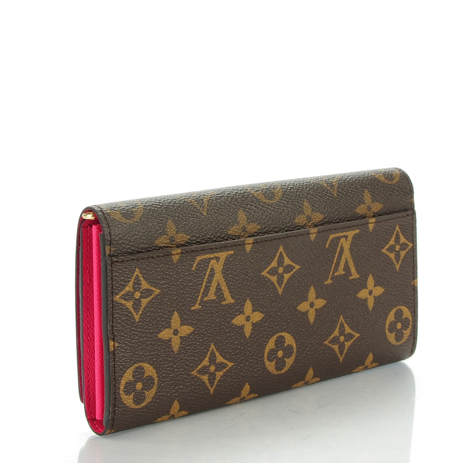 Louis Vuitton Monogram 2015 Christmas Animation Sarah Wallet Hibiscus 3 of 7