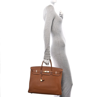Hermes Togo Birkin 40 Gold 2 of 11