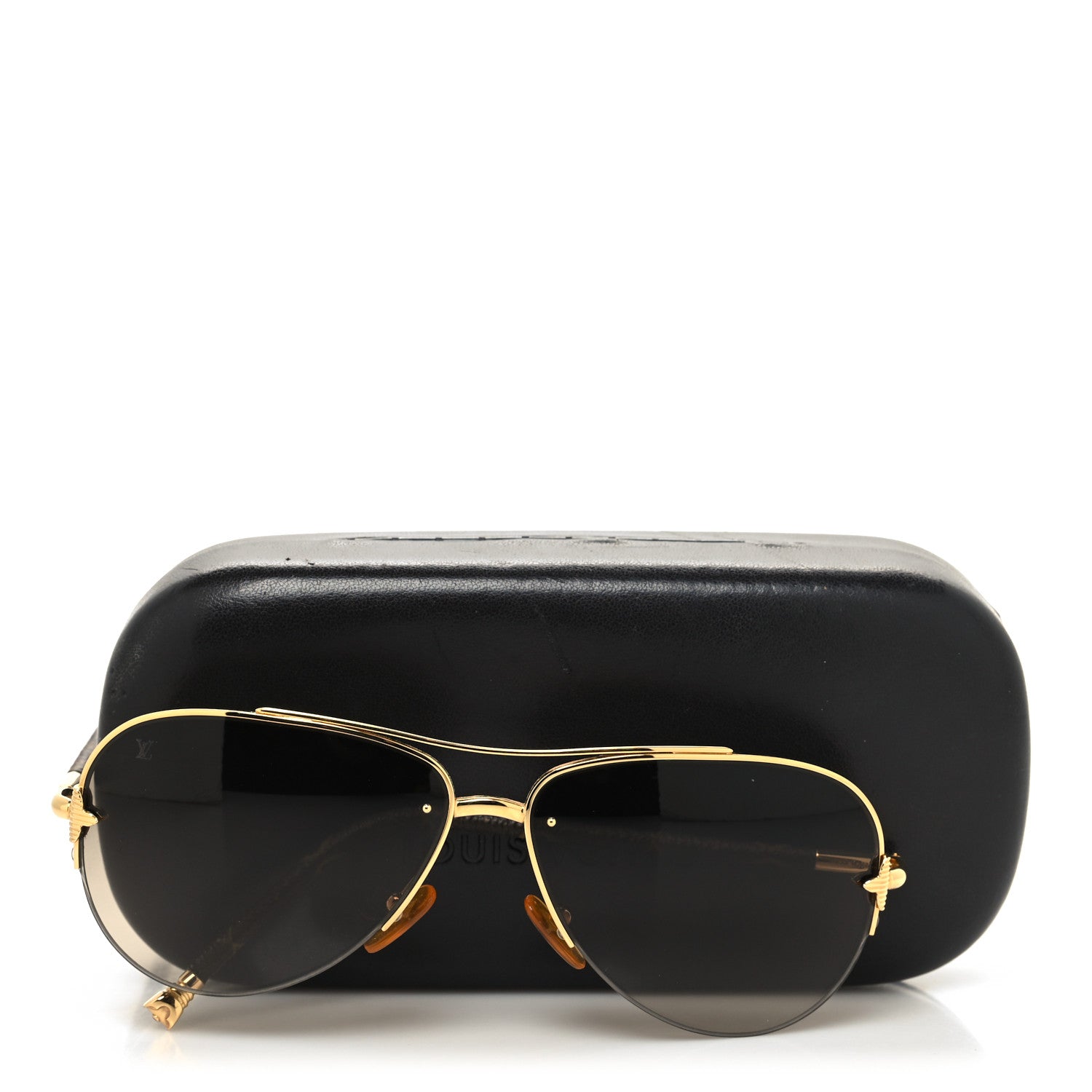 Louis Vuitton Monogram Petite Viola Pilote Aviator Sunglasses Z0571U Brown 8 of 8