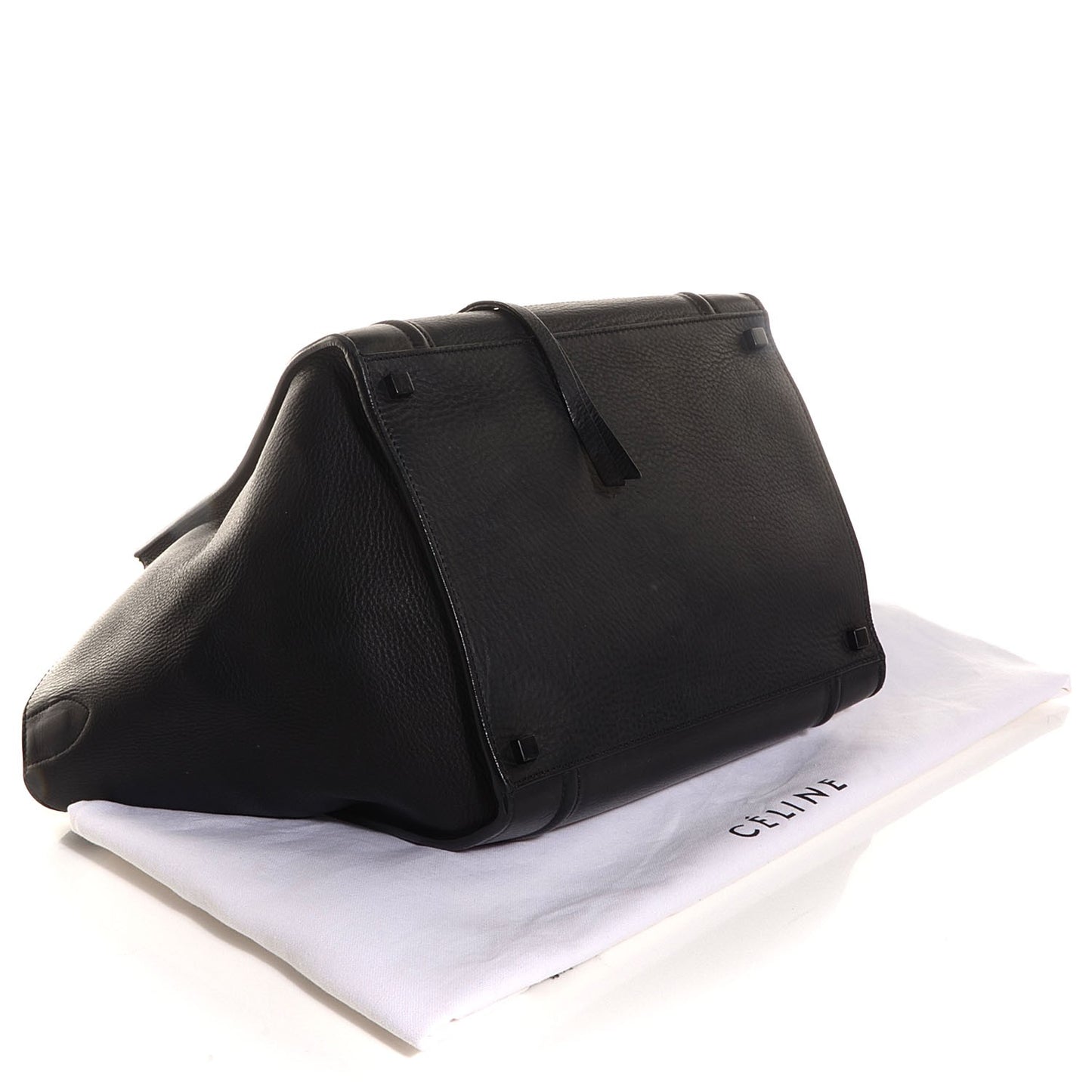 Supple Calfskin Medium Phantom Luggage Black
