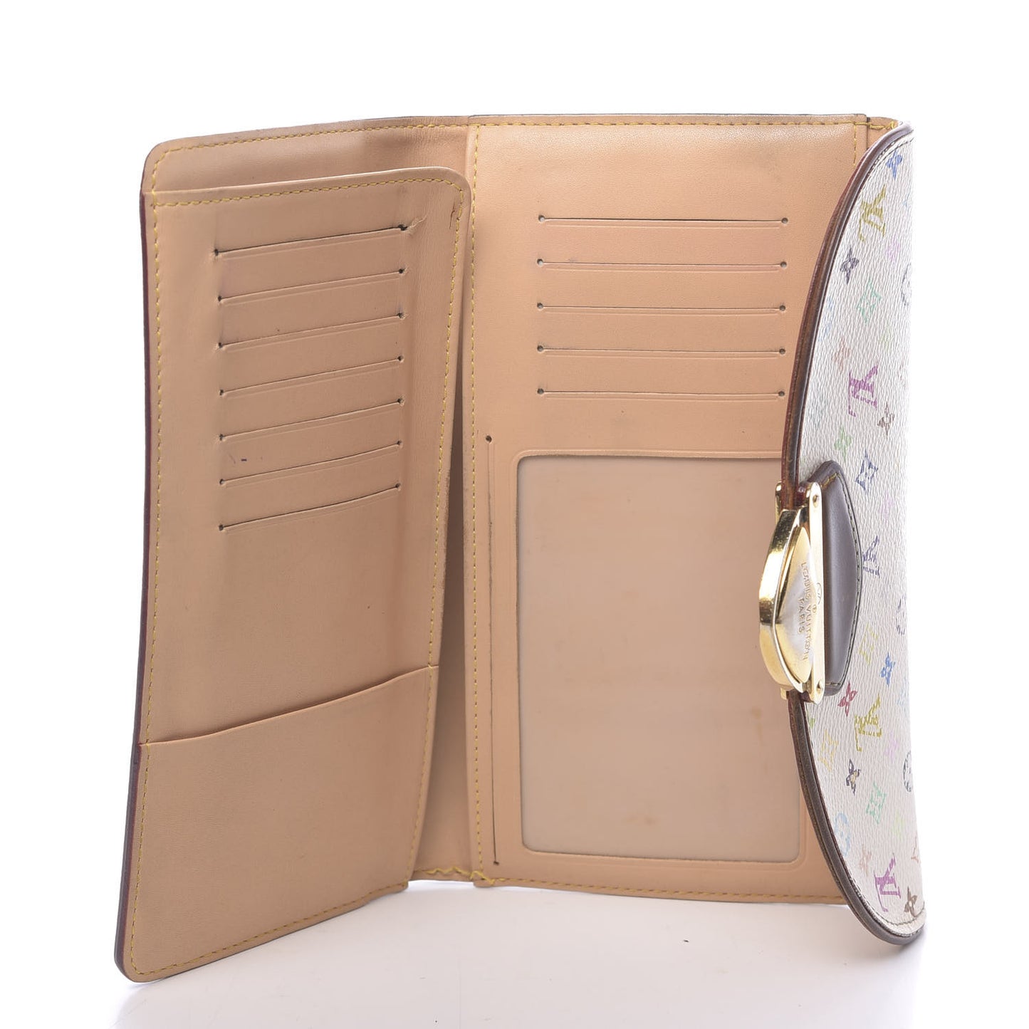 Monogram Multicolor Eugenie Wallet White