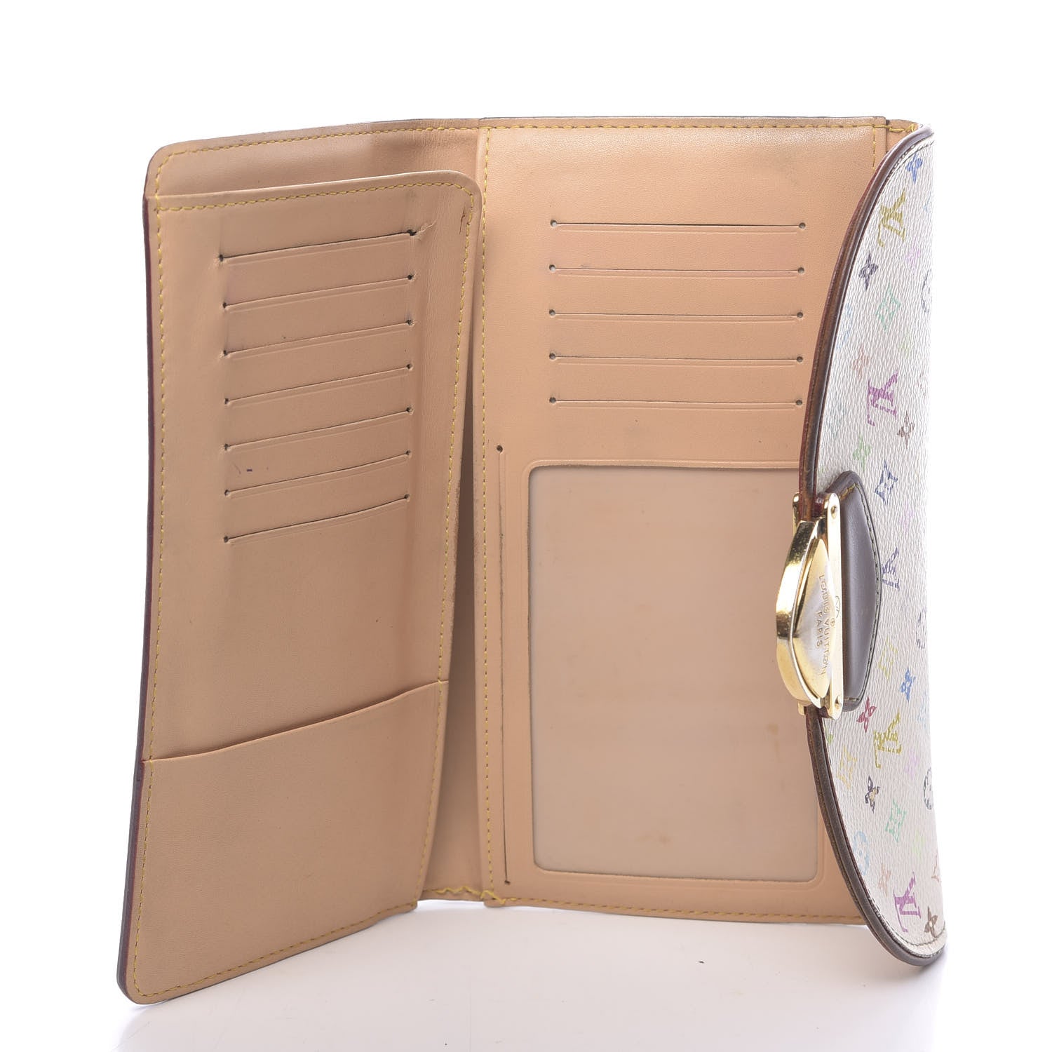 Louis Vuitton Monogram Multicolor Eugenie Wallet White 5 of 19