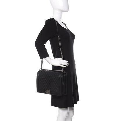 Chanel Caviar Quilted Large Boy Flap Black 2 of 12