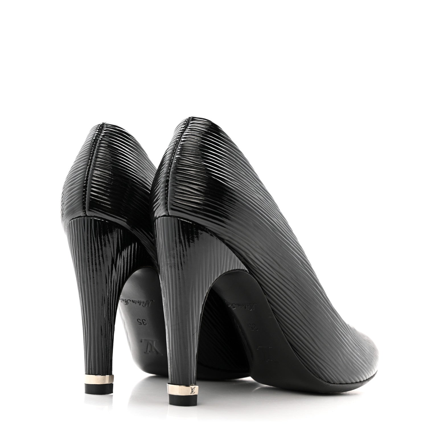 Louis Vuitton Epi Electric Joyce Pumps 35 Black 9 of 24