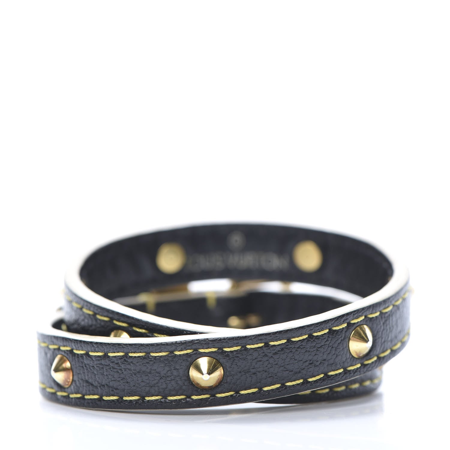 Louis Vuitton Suhali Double Tour Bracelet Black 3 of 6