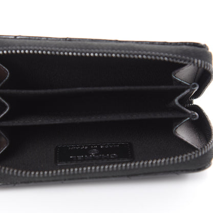Chanel Patent Metallic Crumpled Calfskin Chevron Quilted Coin Purse So Black 5 of 8