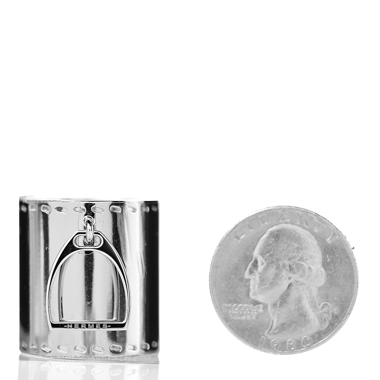 Palladium Etrier Charm Scarf Ring