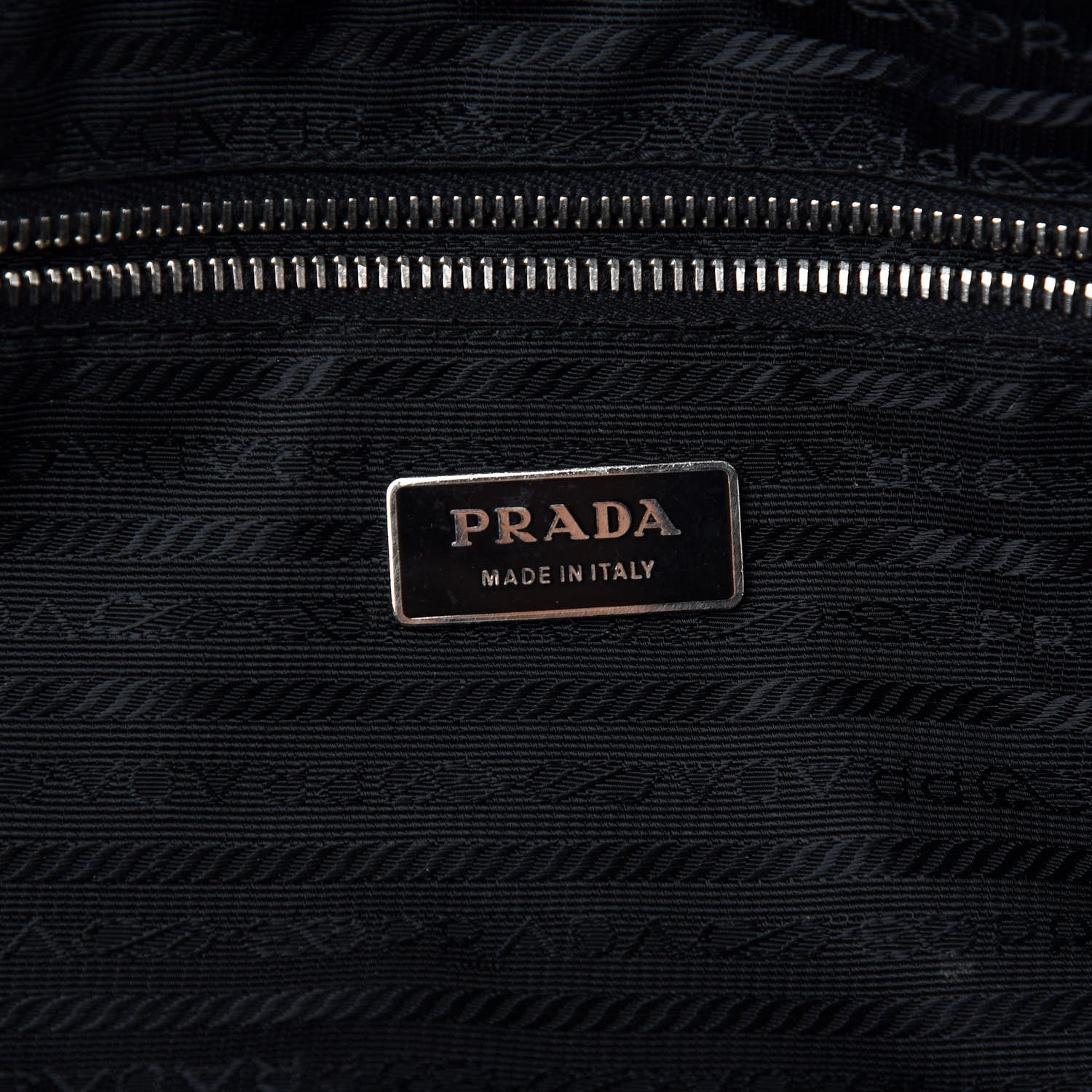 Prada Tessuto Nylon Vitello Shoulder Bag Black 5 of 10
