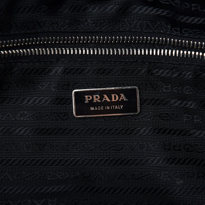Prada Tessuto Nylon Vitello Shoulder Bag Black 5 of 10