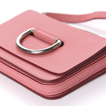 Burberry Goatskin Mini D-Ring Bag Bright Coral Pink 7 of 11