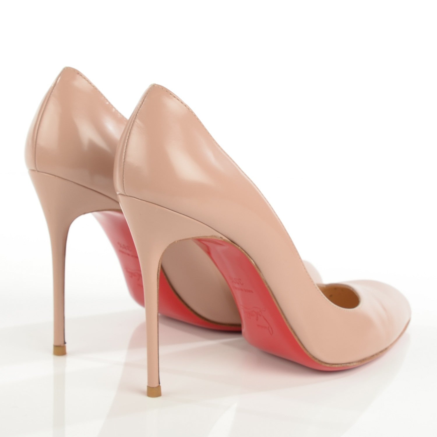 Christian Louboutin Jazz Calf Corneille 100 Pumps 38.5 Nude 4 of 9