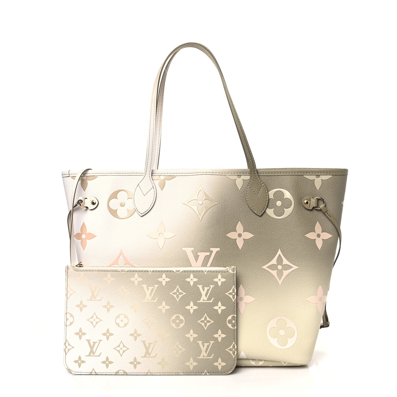 Louis Vuitton Monogram Giant Spring In The City Neverfull MM Sunset Kaki 3 of 10