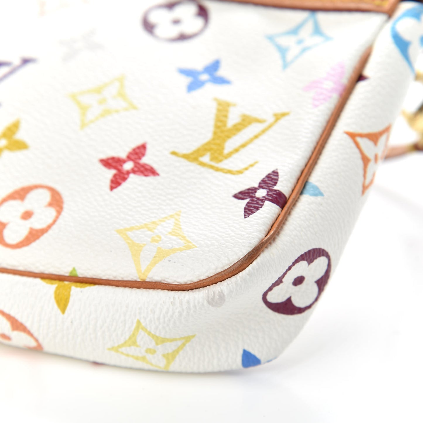 Monogram Multicolor Pochette Accessories White