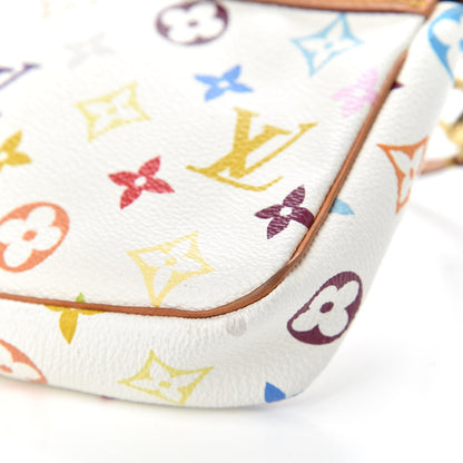 Louis Vuitton Monogram Multicolor Pochette Accessories White 11 of 11