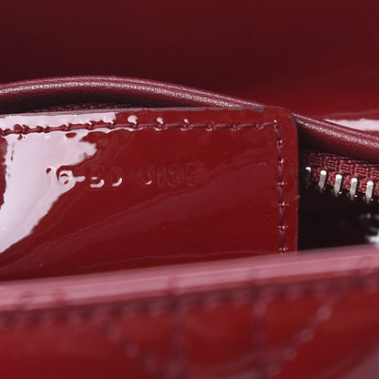 Christian Dior Patent Cannage Medium Lady Dior Red 8 of 11