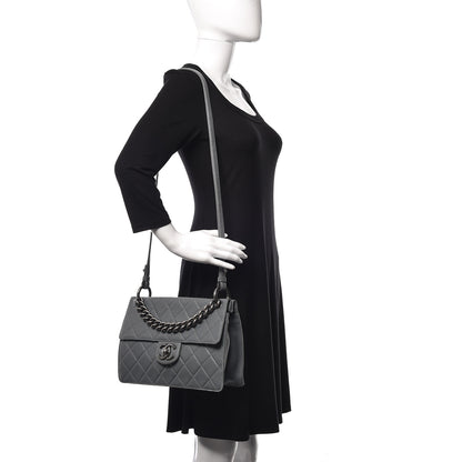 Chanel Caviar Quilted Large Retro Class Flap Grey 2 of 16