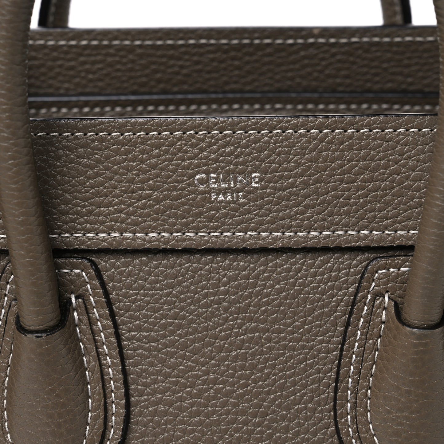 Drummed Calfskin Nano Luggage Souris