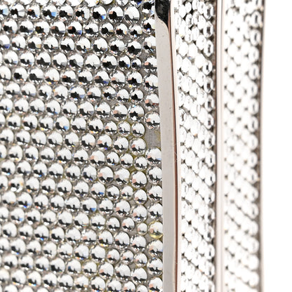 Judith Leiber Swarovski Crystal Minaudiere Clutch Silver 8 of 9