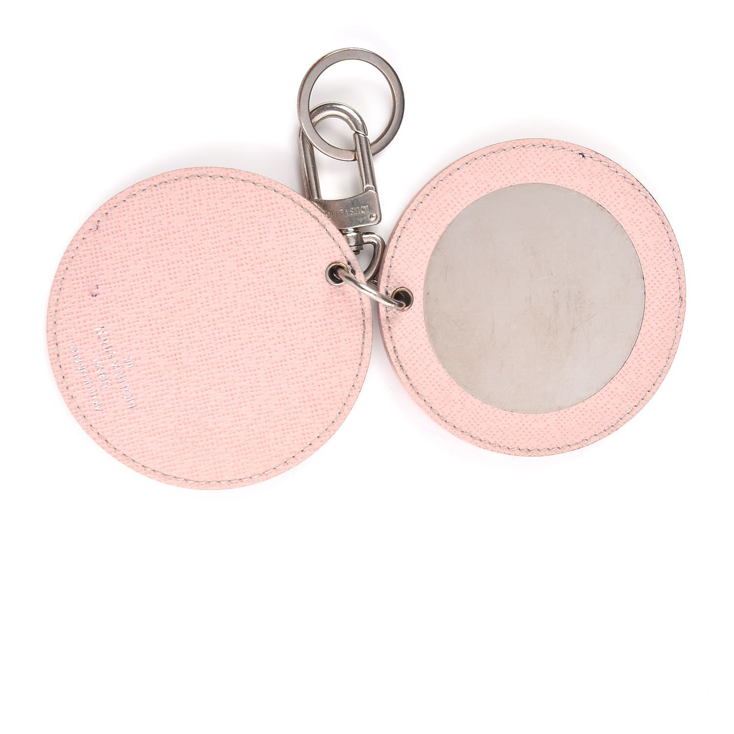 Epi Mirror Bag Charm Key Holder Rose Ballerine