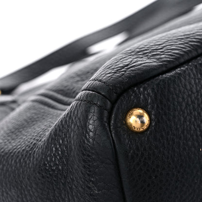 Prada Vitello Daino Side Pocket Tote Black 9 of 25