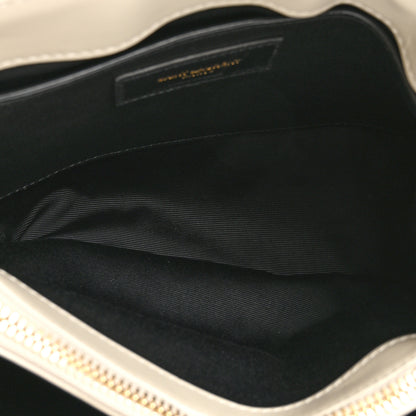 Saint Laurent Calfskin Y Quilted Monogram Small Loulou Chain Satchel Crema Soft 7 of 12