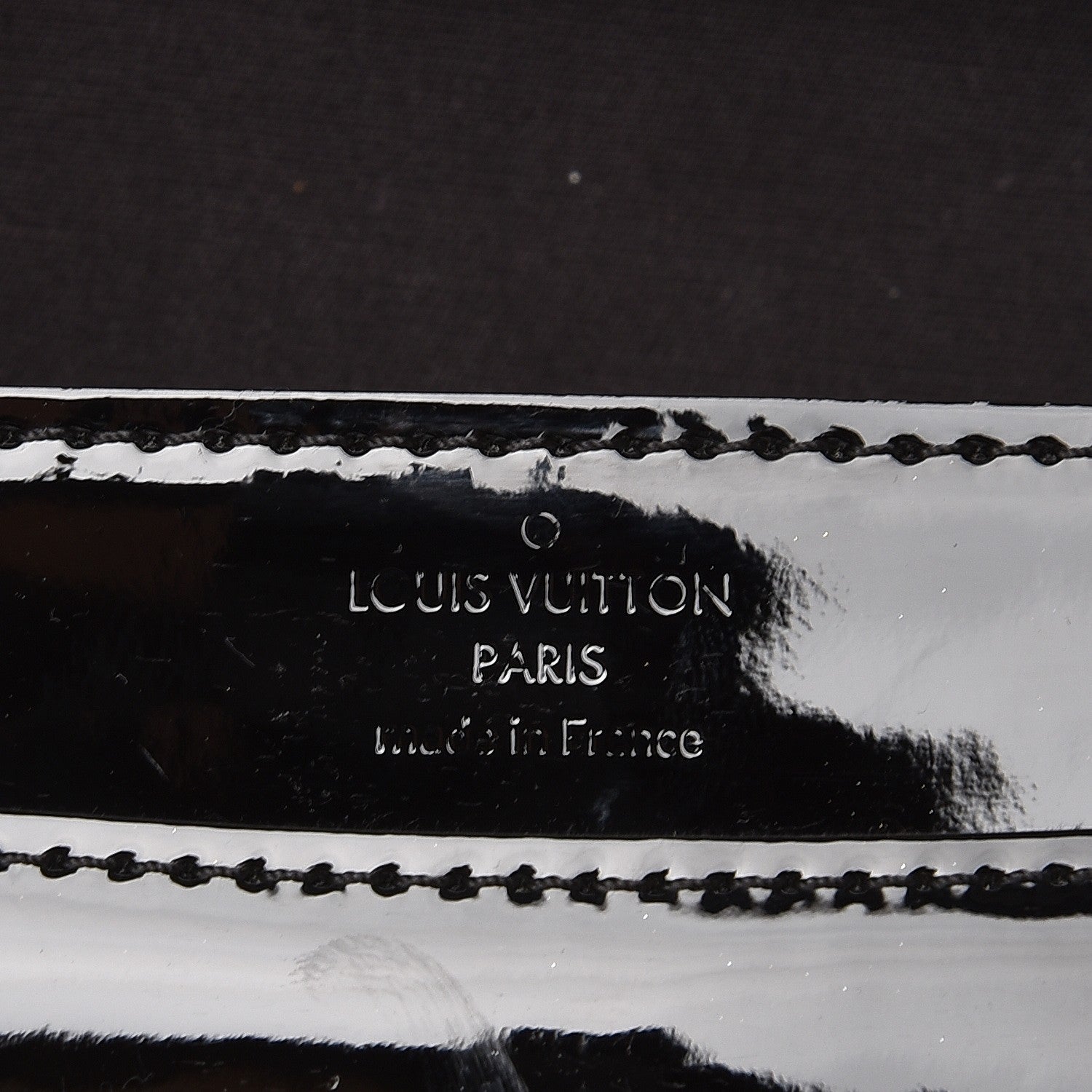 Louis Vuitton Patent Chain Louise MM Black 7 of 8