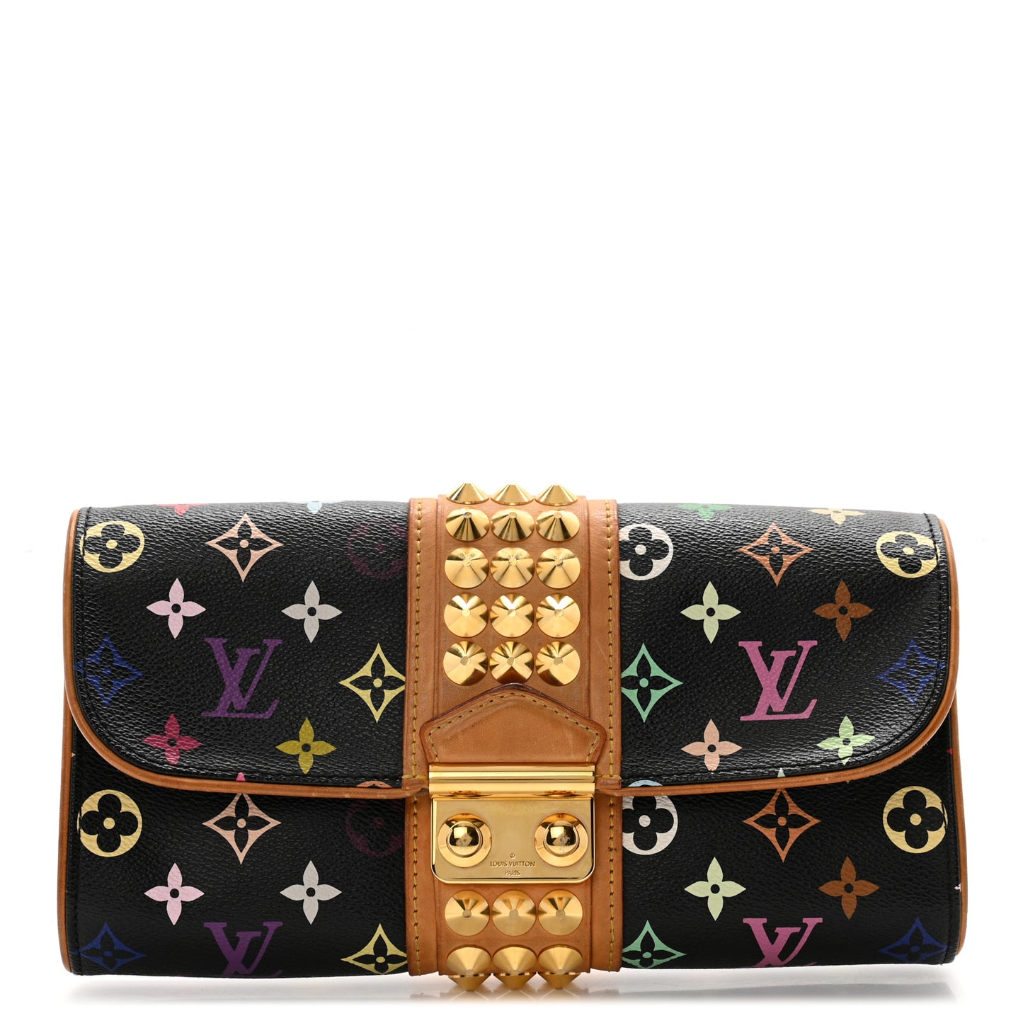 Monogram Multicolor Courtney Clutch Black