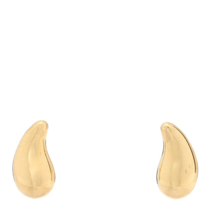 Tiffany 18K Yellow Gold 10mm Elsa Peretti Teardrop Earrings 1 of 4