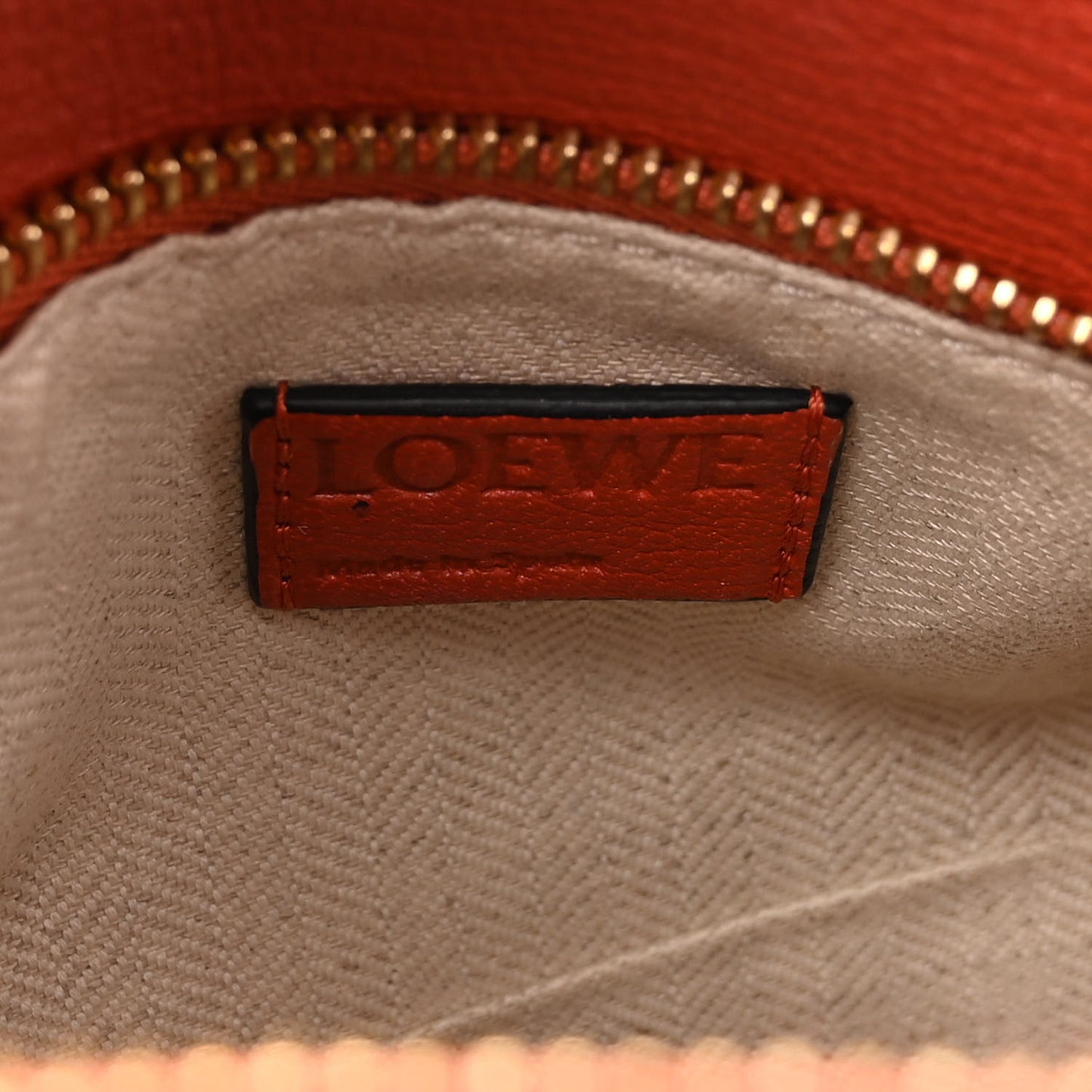 Goatskin Small Puzzle Bag Orange