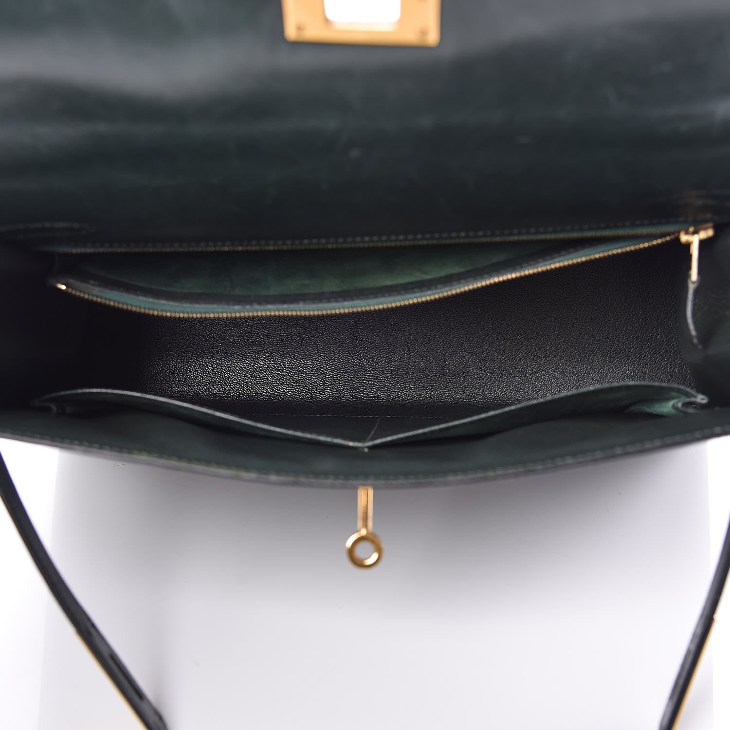 Hermes Box Kelly Sellier 32 Vert Fonce 7 of 15