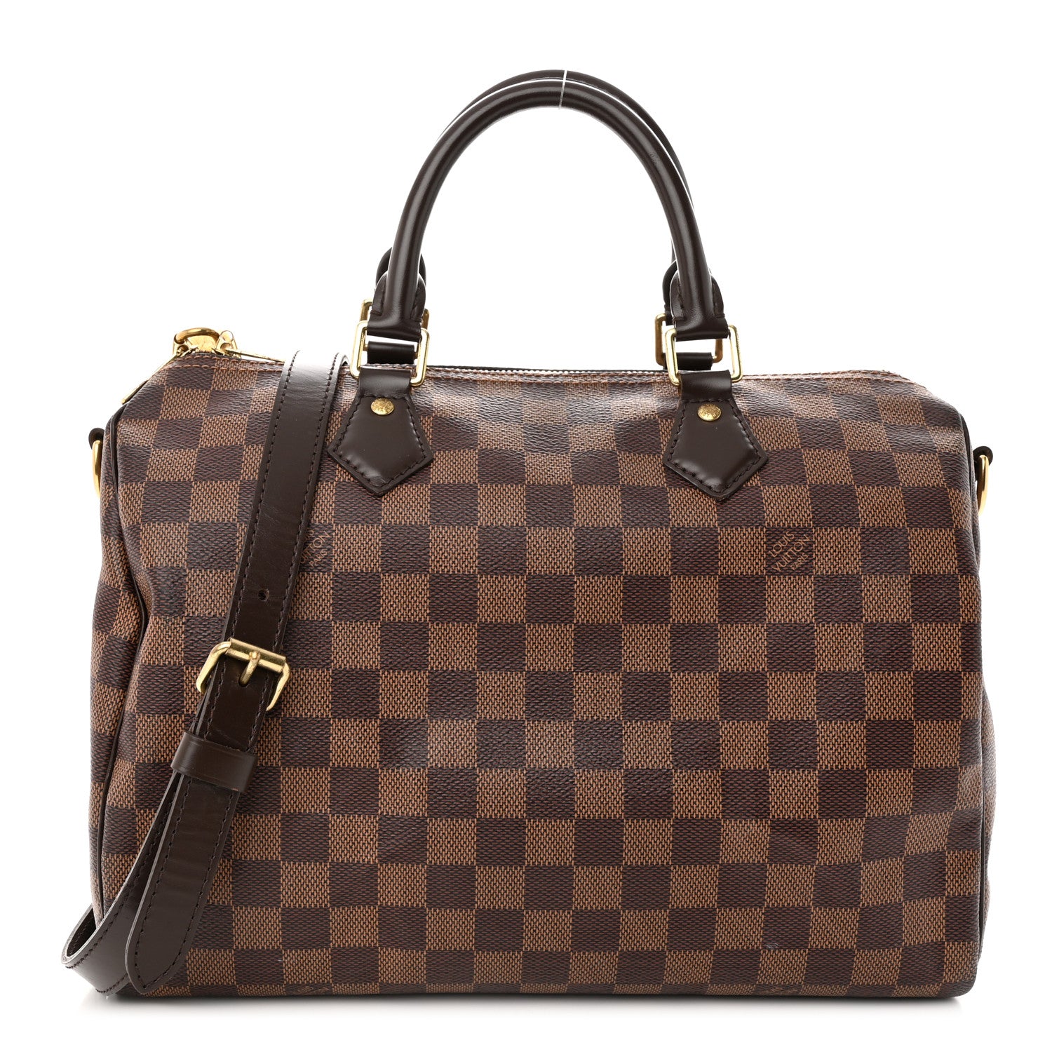 Louis Vuitton Damier Ebene Speedy Bandouliere 30 1 of 12