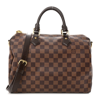 Louis Vuitton Damier Ebene Speedy Bandouliere 30 1 of 12