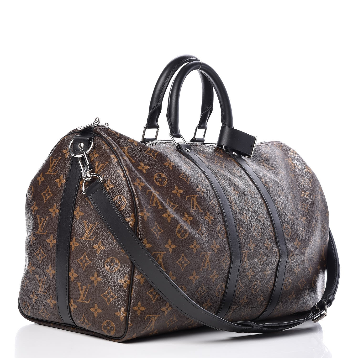 Louis Vuitton Monogram Macassar Keepall Bandouliere 45 3 of 9