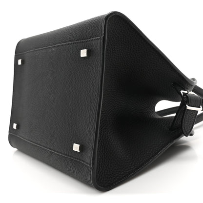 The Row Grained Calfskin Soft Margaux 10 Bag Black 9 of 9