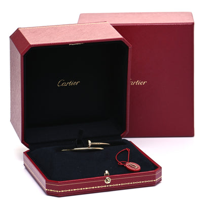 Cartier 18K Yellow Gold Diamond Small Juste Un Clou Bracelet 15 7 of 7
