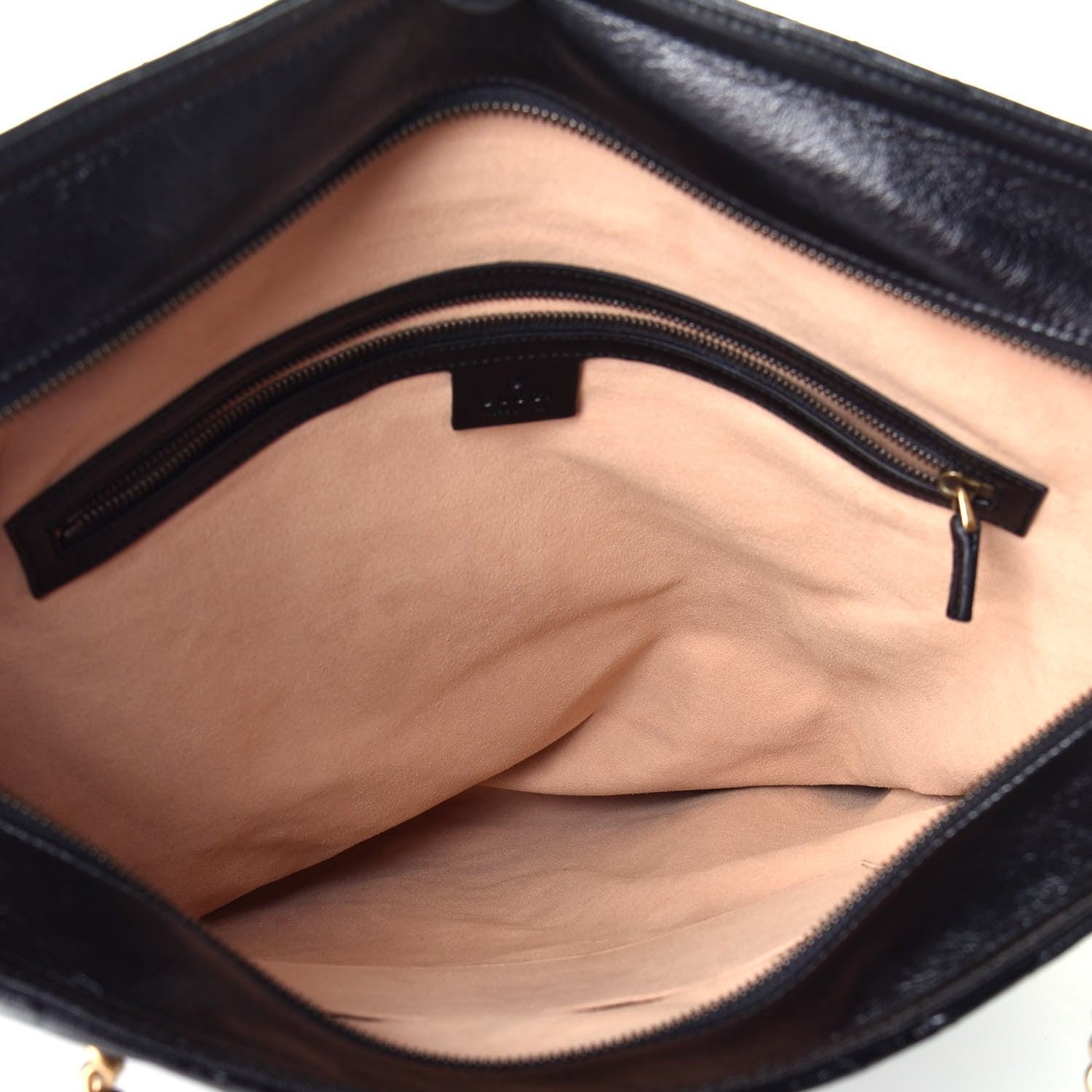 Gucci Azalea Calfskin Matelasse Large GG Marmont Slim Tote Black 5 of 9
