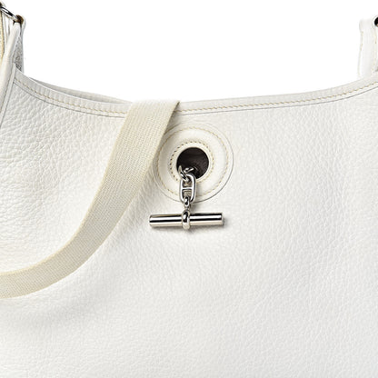 Hermes Taurillon Clemence Vespa PM White 13 of 13